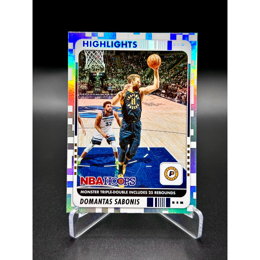 Panini Nba Card 23-24 Nba Hoops Domantas Sabosnis Highlights