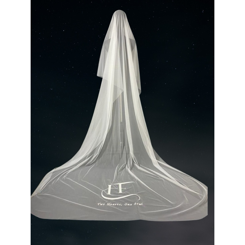 SERVICE CUSTOM EMBROIDERY WEDDING VEIL, VEIL NIKAH SULAM, BRIDE VEILS