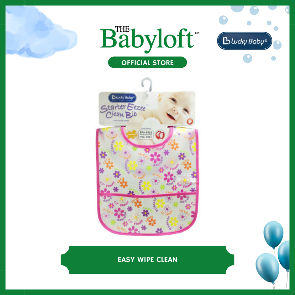 Lucky Baby Starter Ezee Clean Bib – เด็กผู้หญิง