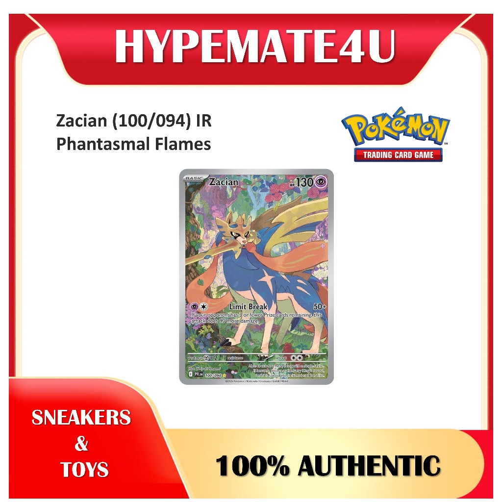 Pokemon Zacian (100/094) IR Phantasmal Flames