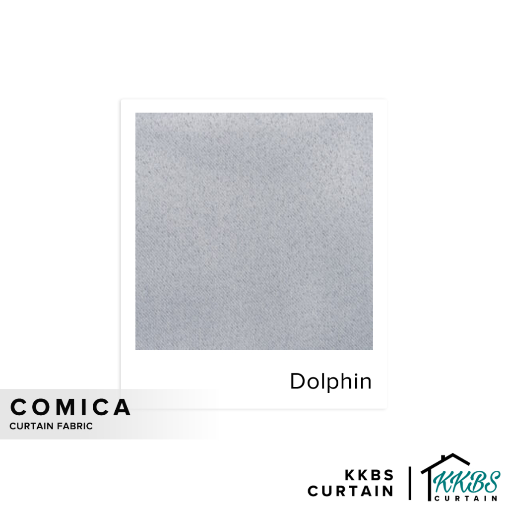 KKBS CURTAIN Comica Fabric Cut by Meter - Dolphin (126")