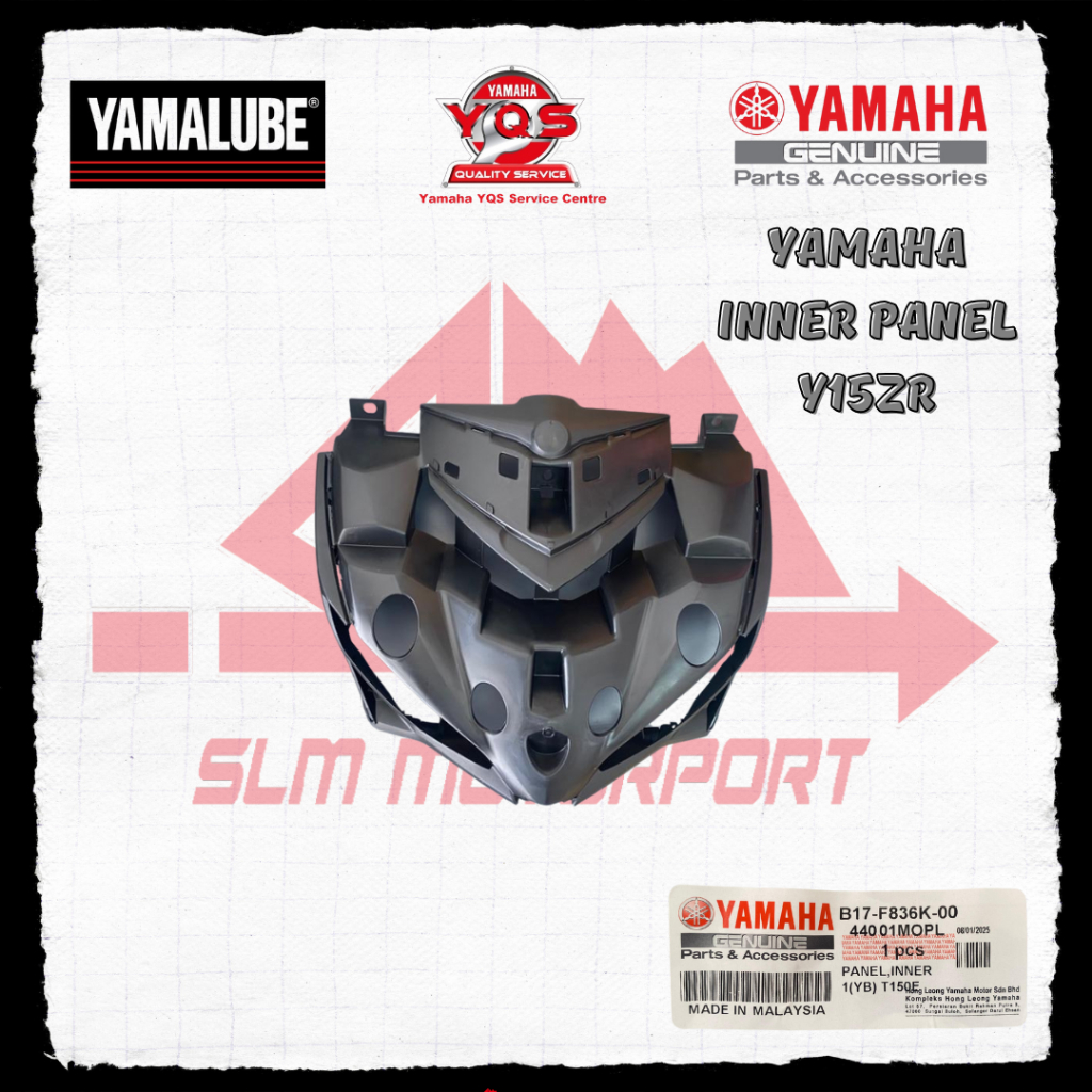 HORN COVER PANEL INNER Y15 Y15Z DADA INNER,FRONT PANEL MAINPIPE PANEL YAMAHA B17-F836K-00