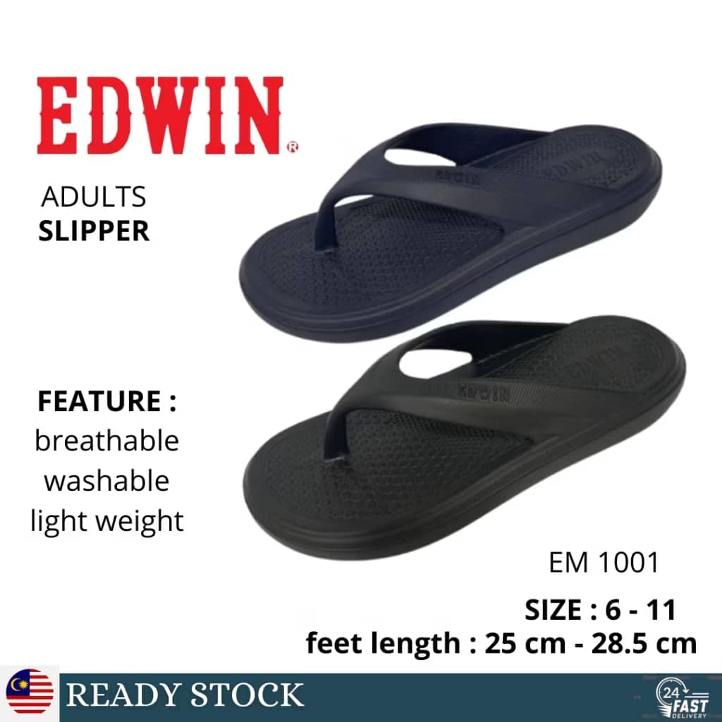รองเท้าแตะ Edwin / ผู้ชาย / รองเท้าแตะผู้ชาย / รองเท้าแตะ Selipar Lelaki Edwin E1001
