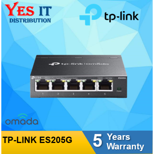 TP-LINK Omada 5-Port Gigabit Easy Managed Switch ES205G