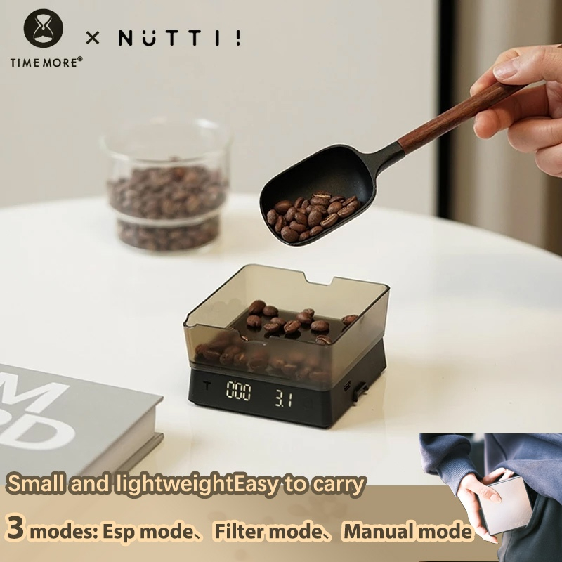 Nuttii Geo-C Coffee Scale PRO – Digital 0.1g Precision Coffee Scale for Espresso, Pour Over, V60, Ho