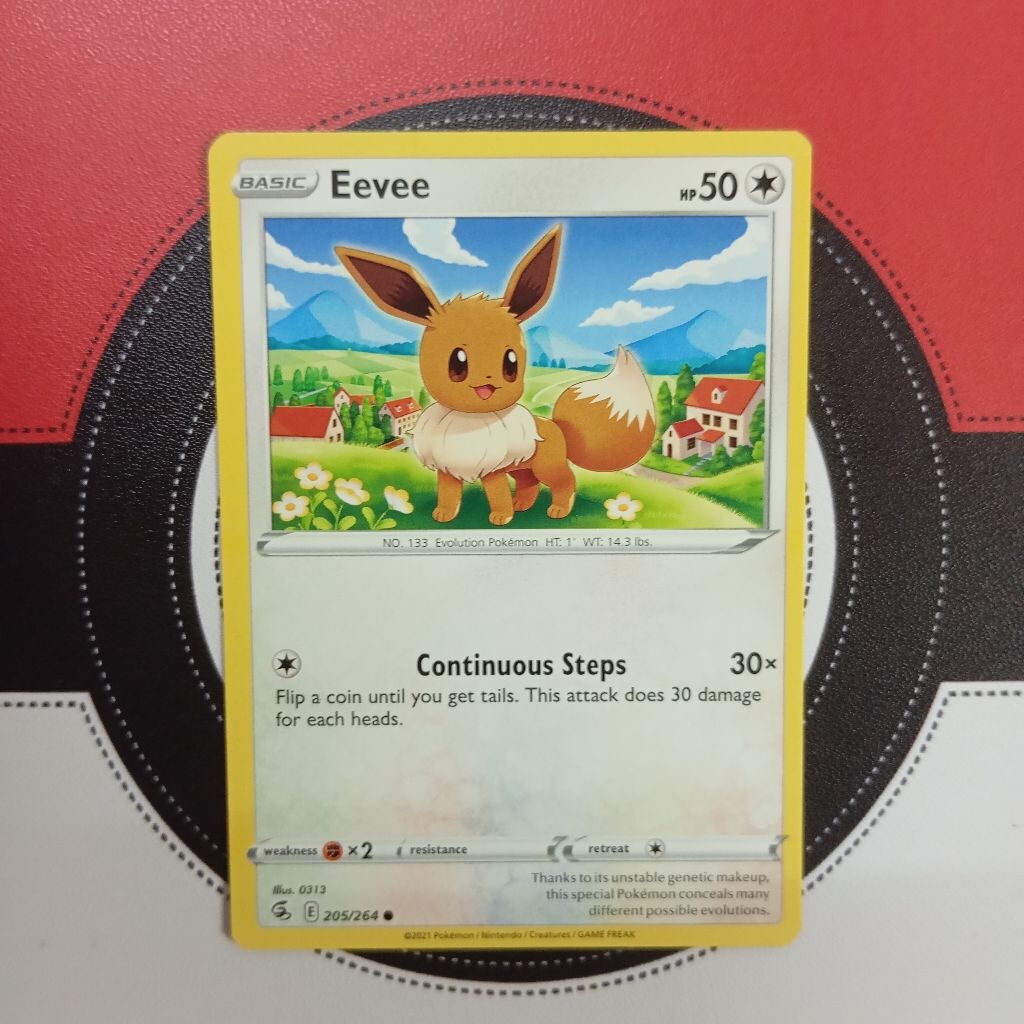 Pokemon TCG - Eevee 205/264 - Fusion Strike (ทั่วไป)