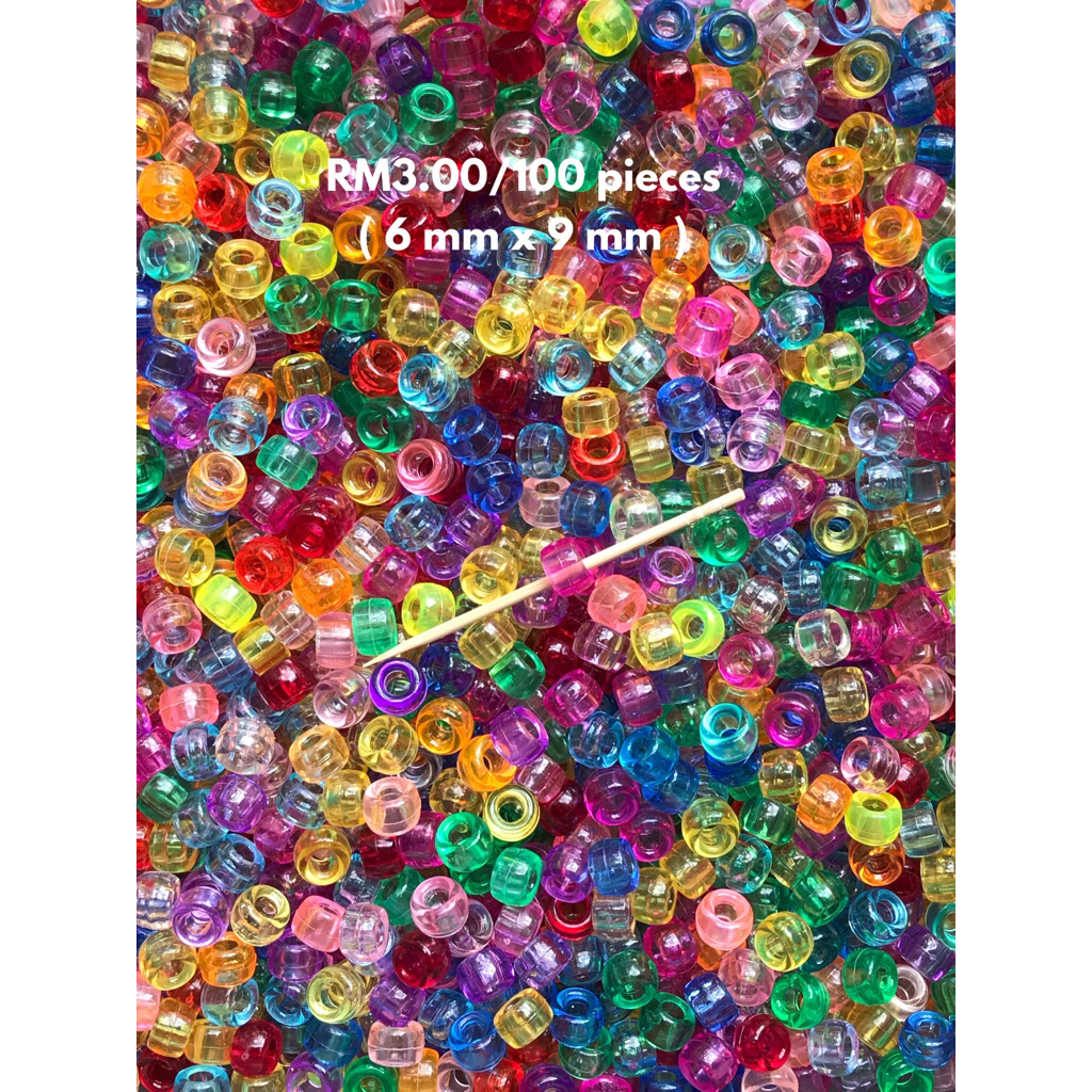 RM3.00/100 ชิ้น - SPC-814 - Manik - Bead - 6 mm x 9 mm
