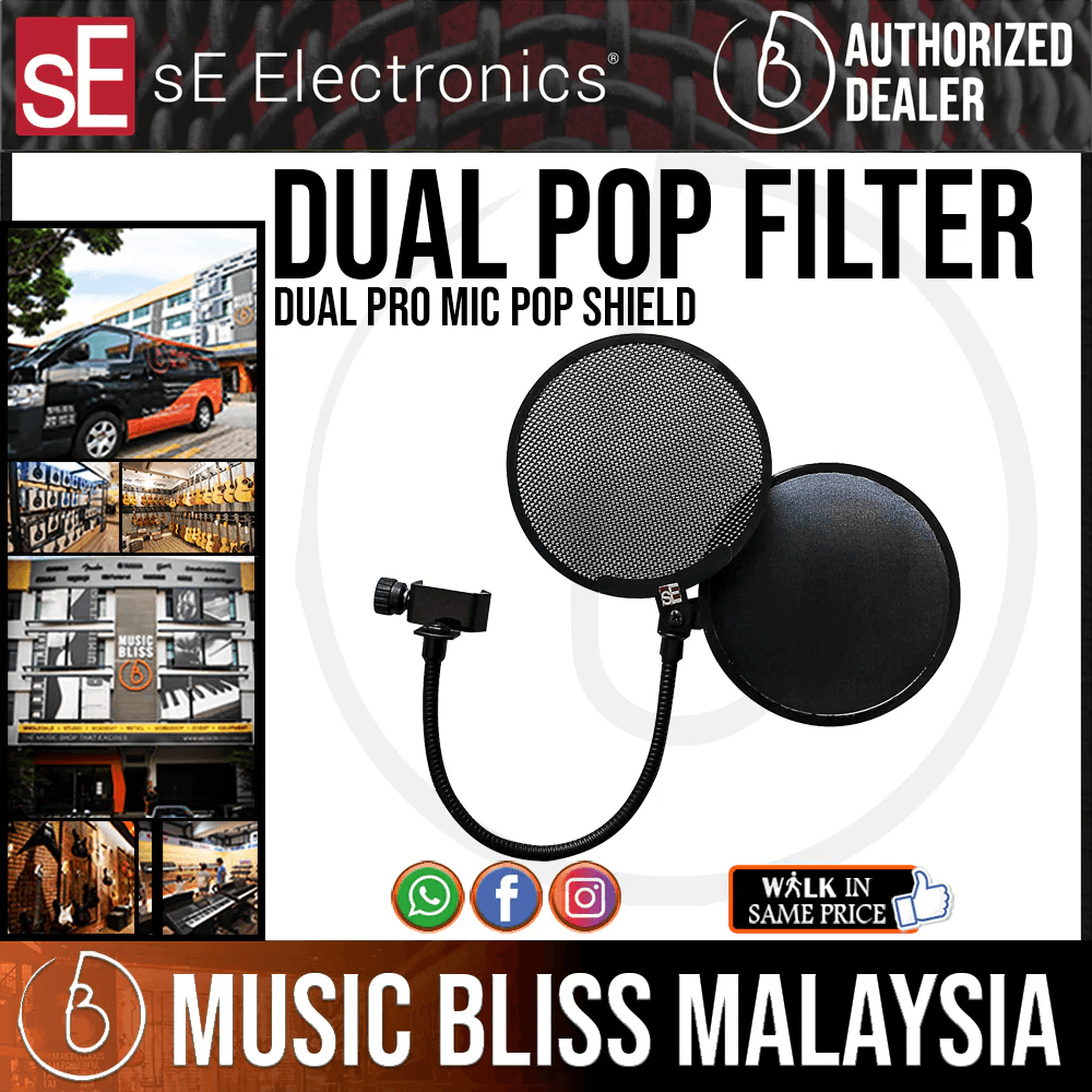 SE Electronics Dual Pro Mic Pop Shield
