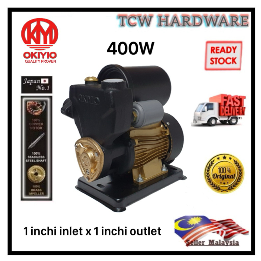 OK-WP35G OKIYIO ปั๊มน้ําอัตโนมัติ/ PAM AIR (1"X1" 400W OK-WP35G[AUTO])