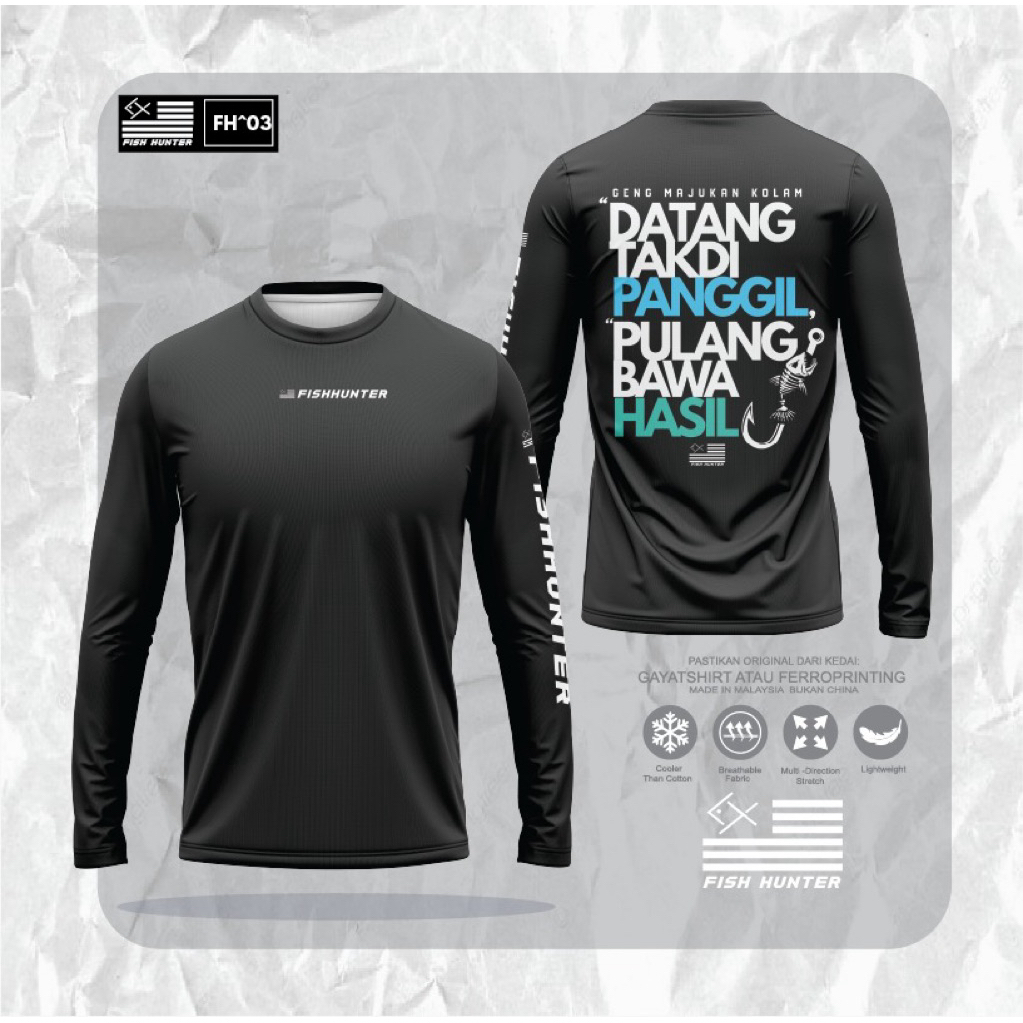 Baju Mancing Fish Hanter(FH03) Geng Kolam