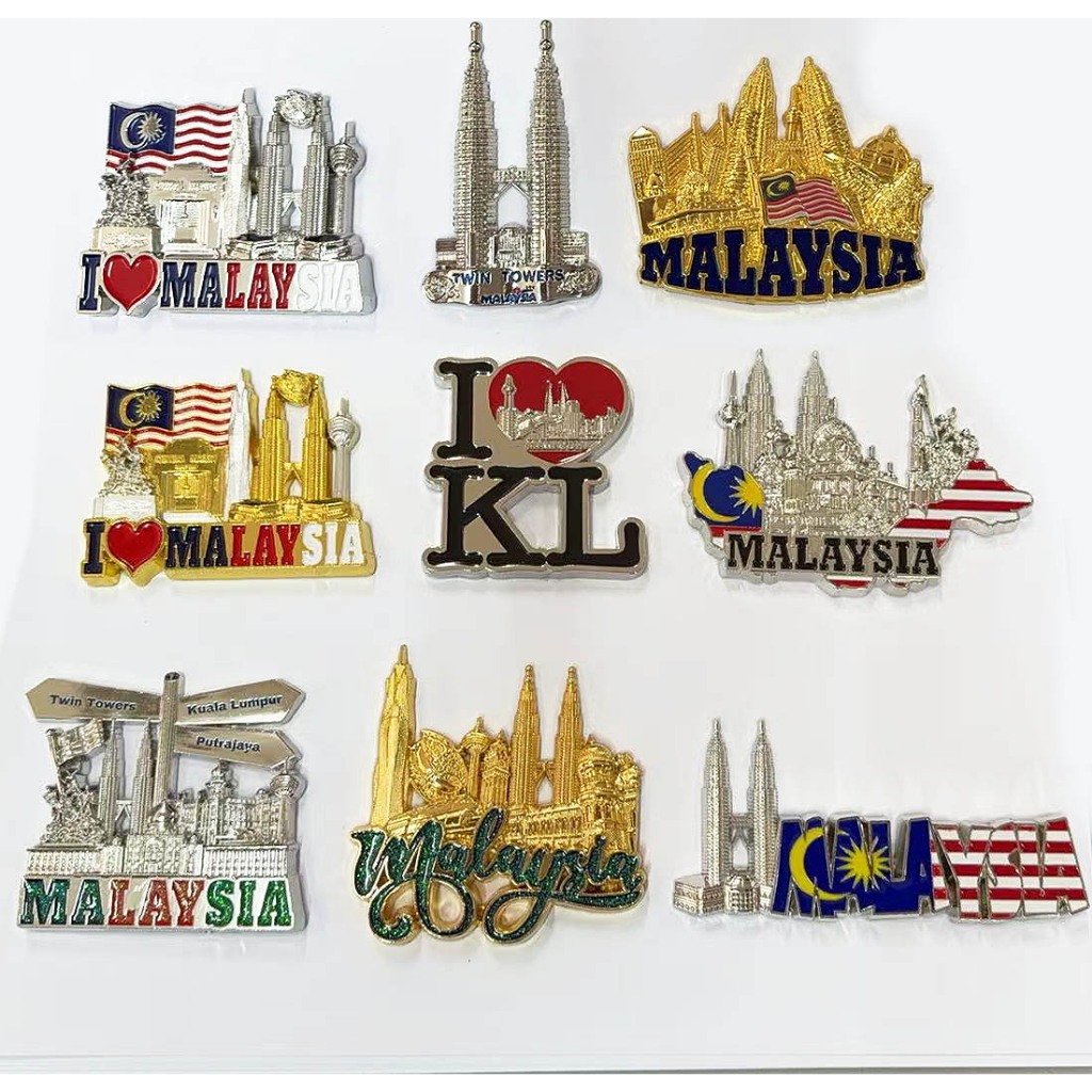 KUALA LUMPUR SOUVENIR TWIN TOWERS KLCC FRIDGE MAGNET ZINC ALLOY MARI ยี่ห้อ