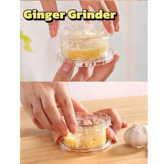 🔥Ginger Garlic Grinder Mini Manual Crusher｜Transparent Hand Twist Mincer｜Portable Ginger Garlic Press｜Kitchen Gadget