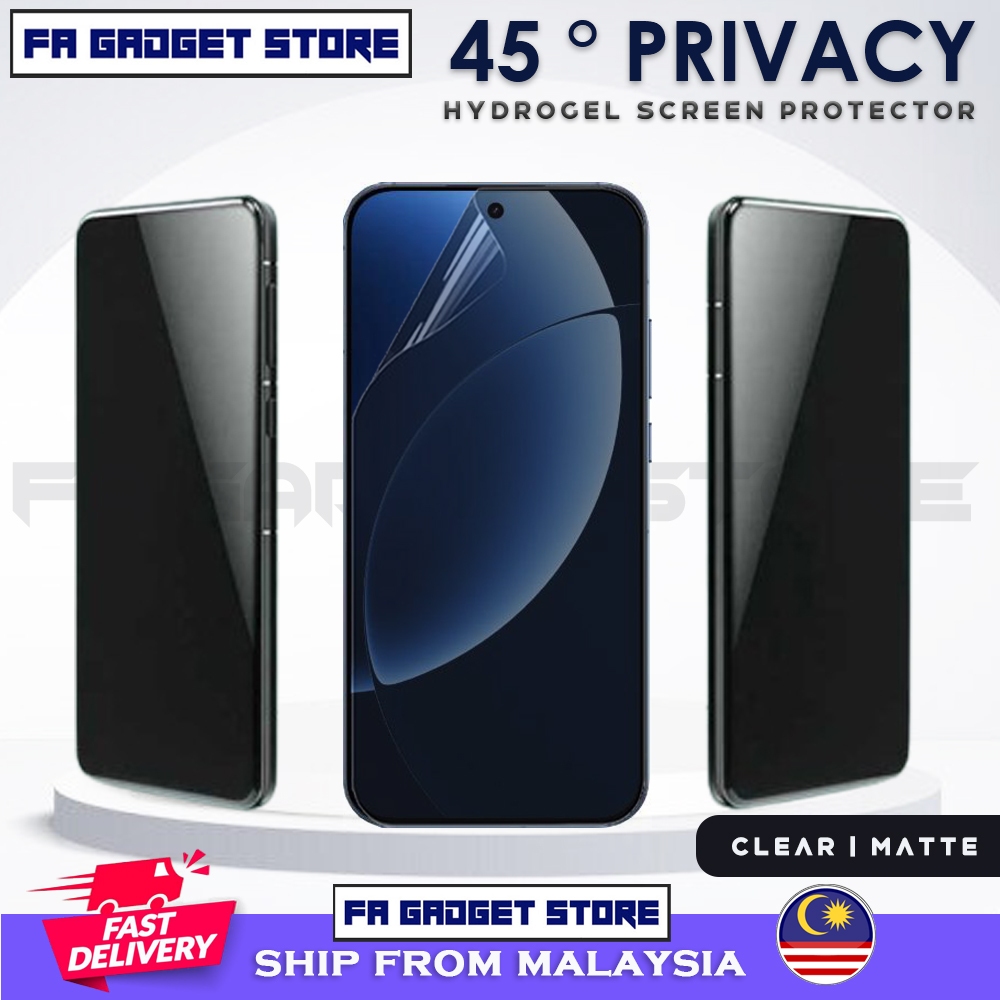 Realme GT 8 Pro 7 7T GT 6 6T GT5 GT3 Neo 3T 3 5 Hydrogel ตัวป้องกันหน้าจอความเป็นส่วนตัว Matte Clear