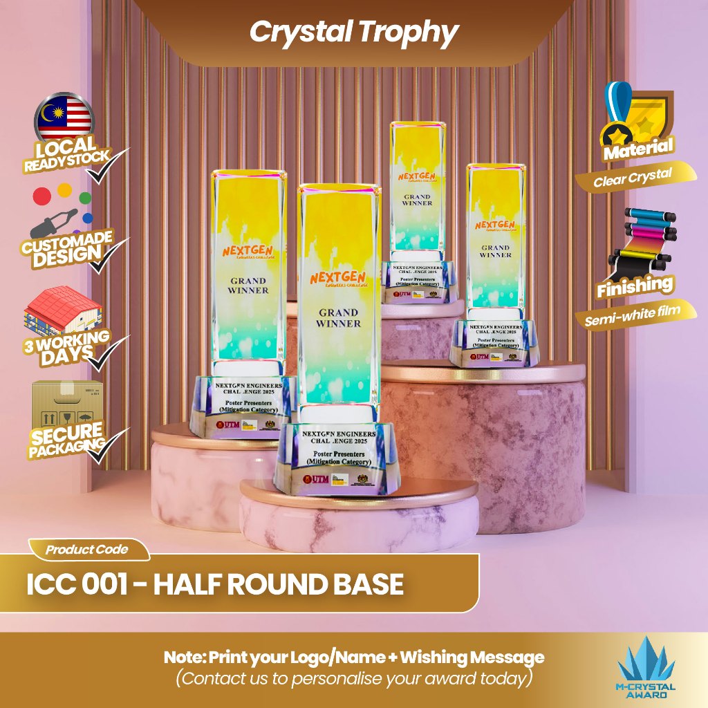 CRYSTAL CUBE TROPHY ICC