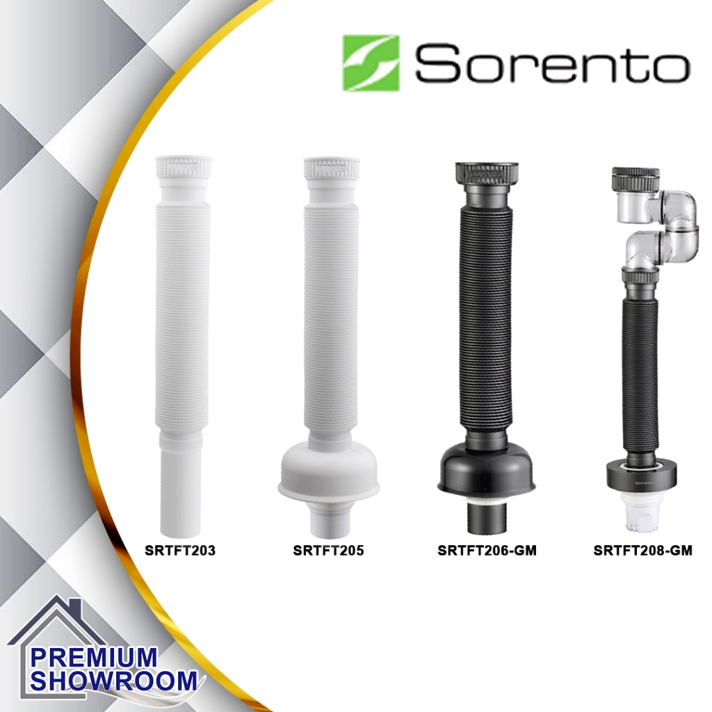 SORENTO PP OUTLET BATHROOM BASIN FLEXIBLE TRAP SRTFT203 / SRTFT205 / SRTFT206-GM / SRTFT208-GM