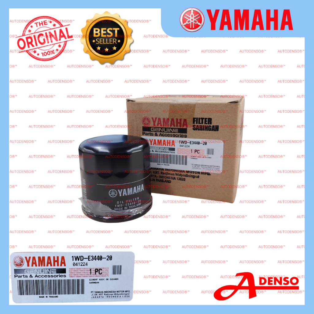 YAMAHA R25 XJ6 R6 R1 MT07 MT09 กรองน้ํามัน (YAMAHA 250CC-1000CC) 1WD-E3440-20 BIG BIKE YAMAHA