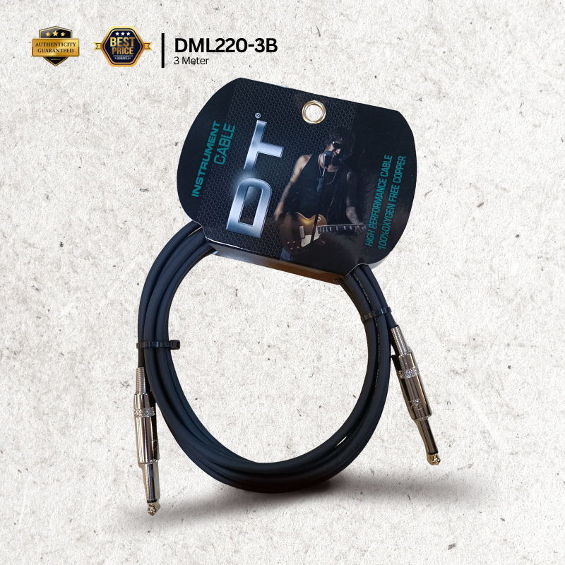 DT Audio DML220 Series สายกีต้าร์ (10ft / 3m & 20ft / 6m DML220-3B / DML220-6B)