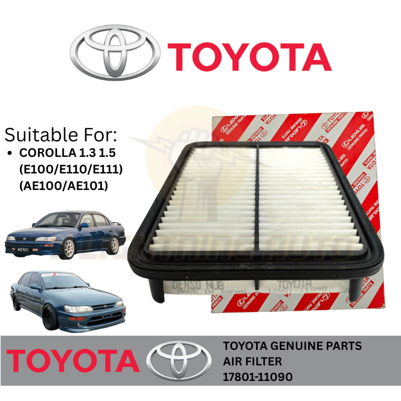(17801-11090) กรองอากาศ TOYOTA COROLLA SEG AE100, AE101, AE111