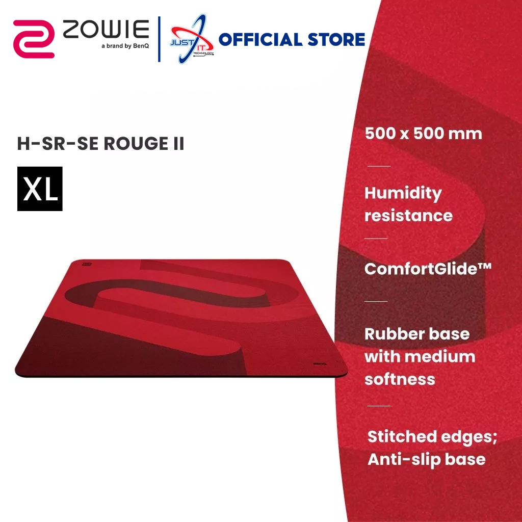 BENQ ZOWIE H-SR-SE ROUGE II GAMING MOUSEPAD RED - ขนาดใหญ่พิเศษ