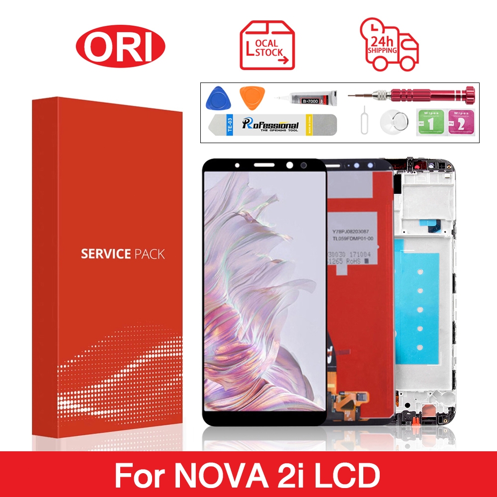 สําหรับ HUAWE Nova 2i RNE-L21 RNE-L22/ Mate 10 Lite LCD TOUCH SCREEN DIGITIZER จอแสดงผลเปลี่ยนกรอบ