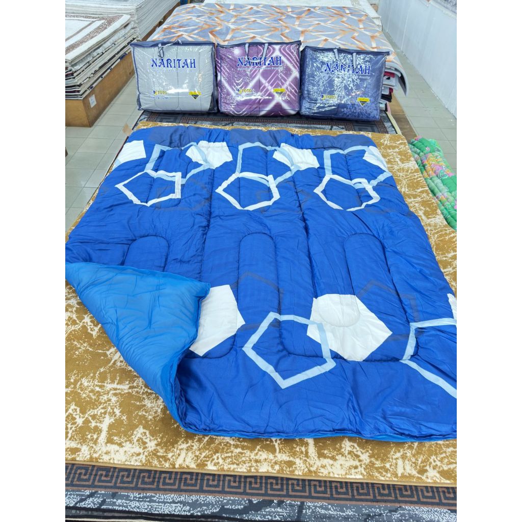 TOTO NARITA KING SIZE 74"X90 DARI KAIN COTTON SEJUK 100% ทุกดีไซน์