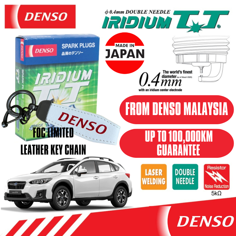 หัวเทียน DENSO Iridium TT ของญี่ปุ่น IXEH22TT Subaru XV GT 1.6/2.0L 2012-2022