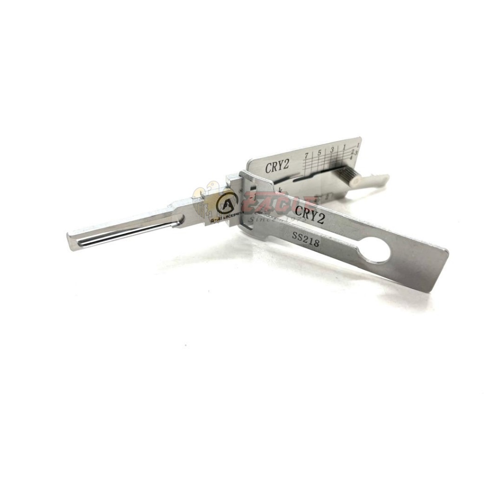 Lishi CRY2 2-in-1 Pick Tool SS218 Canopy Lock Decoder สําหรับ 4x4 ยานพาหนะ eg Hilux, Dmax, Ranger