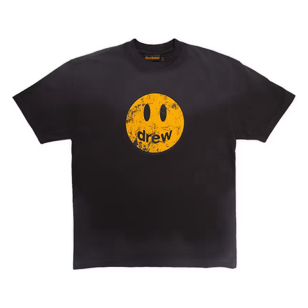 DREW HOUSE Faded Black Mascot Tee