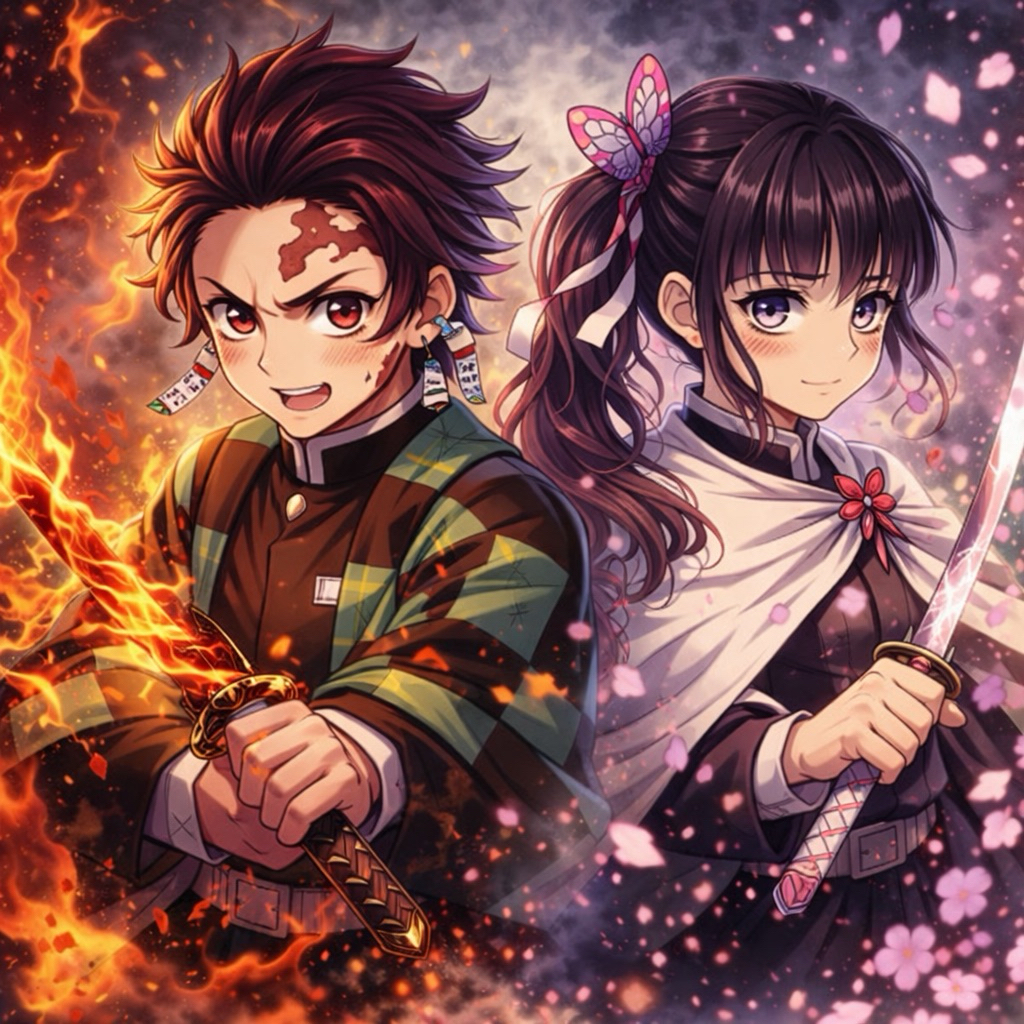 ️Demon Slayer Sigao Yitanjiro Kamado รอบบ่าย Kitaro  Kanao Tsuyuri ดอกไม้ บันทึกการขับขี่·การ์ดตัวละคร ️การ์ดอนิเมะ