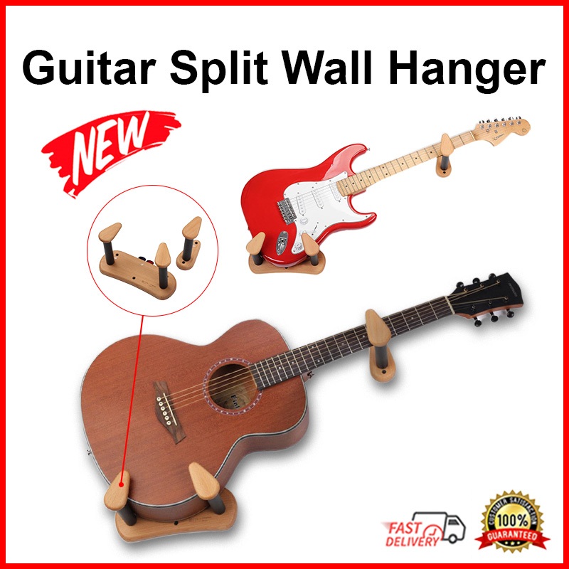 กีตาร์แยกแขวนผนังไฟฟ้าอะคูสติกไวโอลิน Gitar Akustik Elektrik / Pemegaang Gitar Dinding