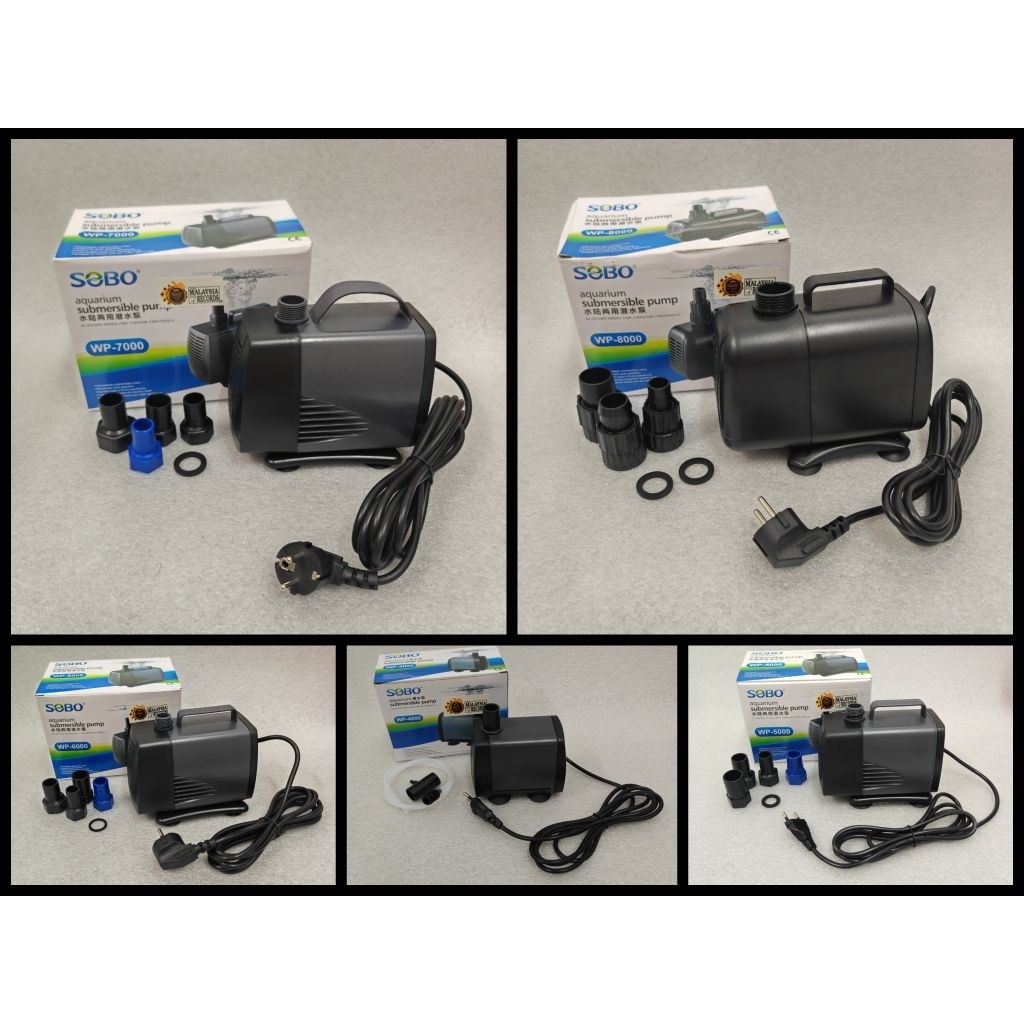 AQUARIUM SUBMERSIBLE ปั๊มน้ํา CIRCULATION WP-4000 WP-5000 WP-6000 WP-7000 WP-8000