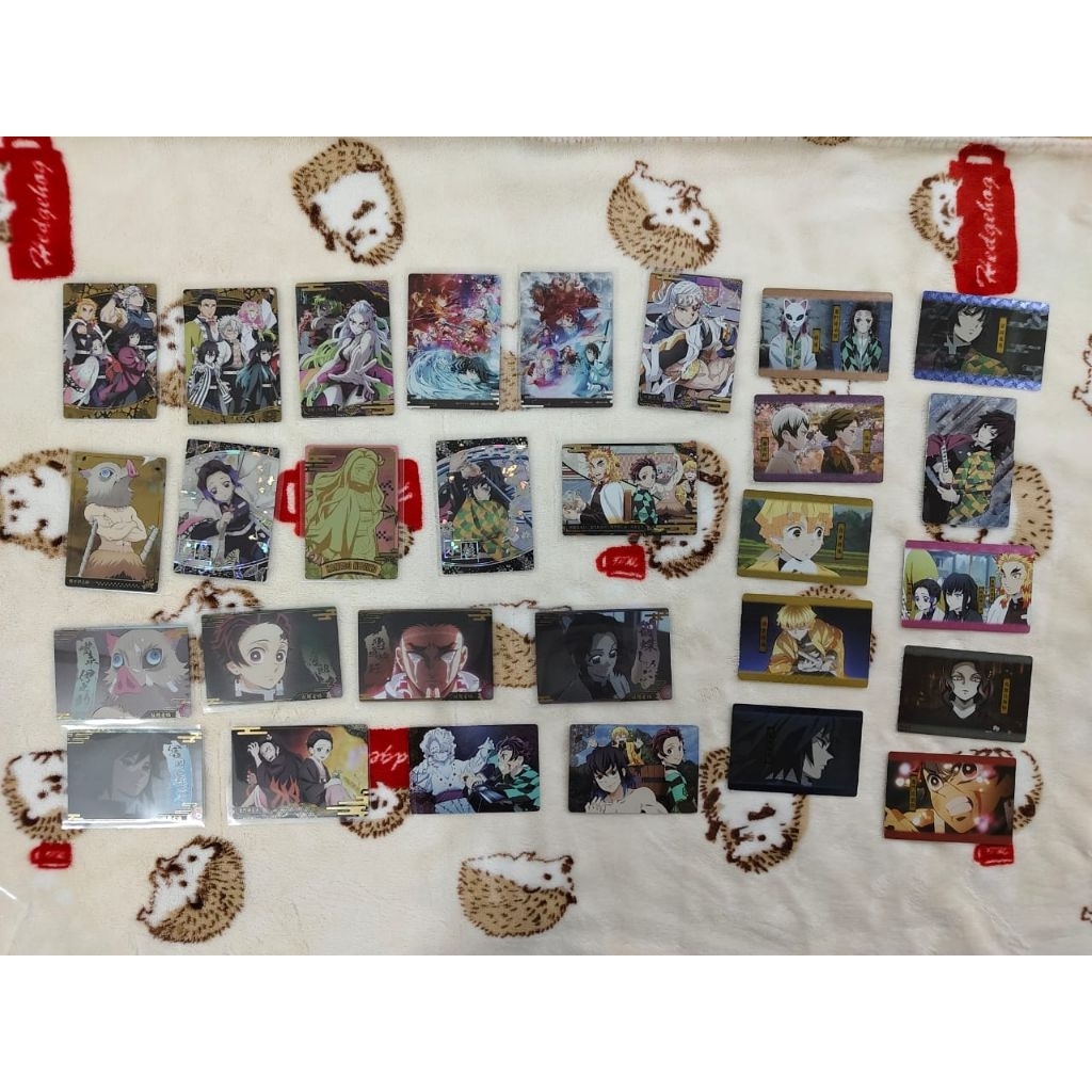 STOK KIMETSU NO YAIBA DEMON SLAYER GIYU TOMIOKA RENGOKU KYOJURO TANJIRO KOCHO SHINOBU WAFER การ์ดอะน