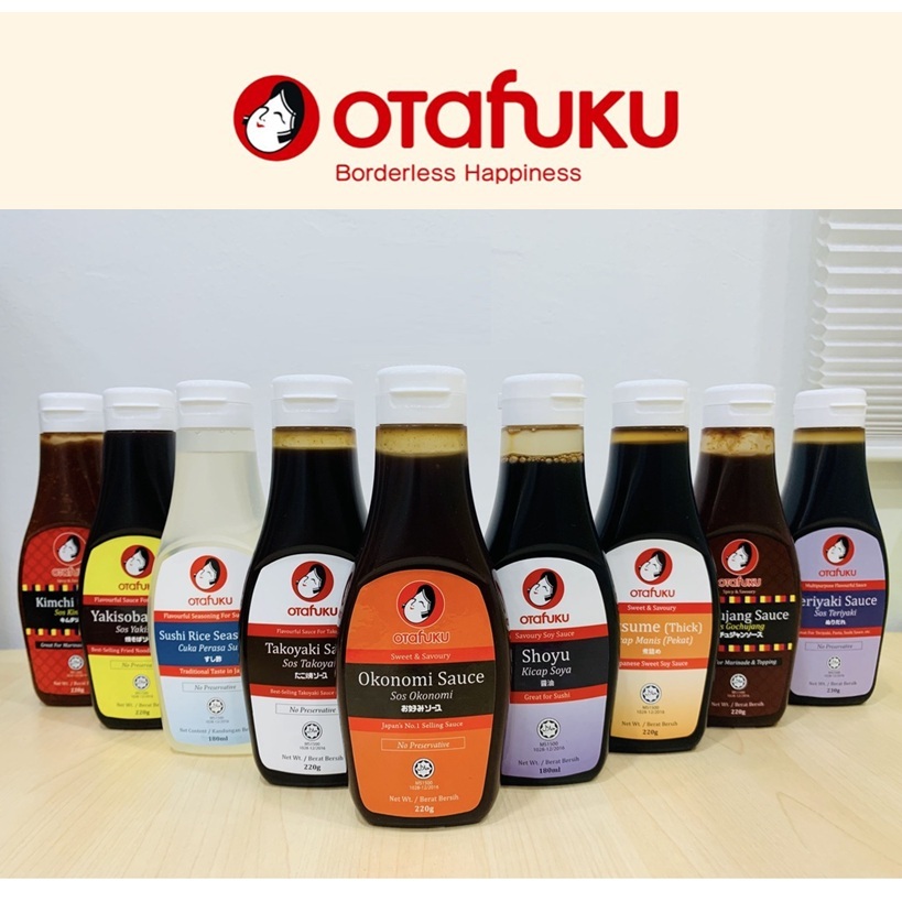 OTAFUKU Japanese & Korean Sauces Series (Teriyaki/Shoyu/Tokoyak/Okonomi/Nitsume/Gochujang/Sushi Rice