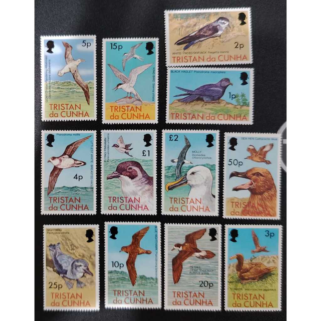 Tristan da Cunha, 1977 Birds, MINT, COMPLETE SET