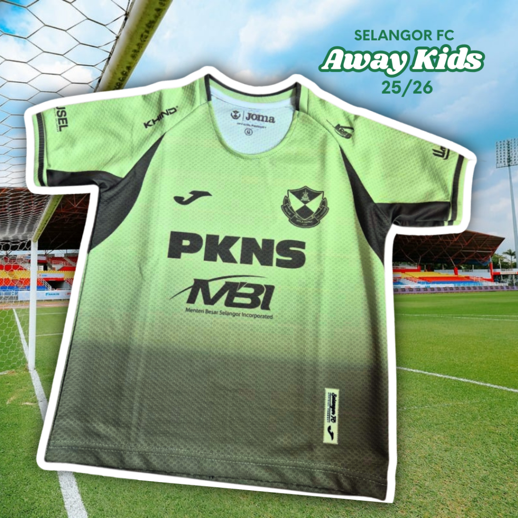 JOMA - Selangor FC 25/26, Jersey Away Kids, สีเขียว