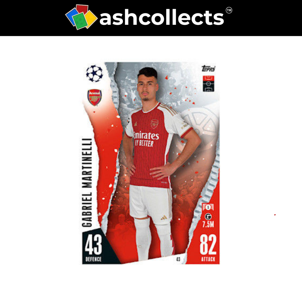 Topps Match Attax 2023-24 Gabriel Martinelli Arsenal Premier League Card [ของสะสม]