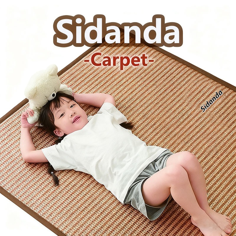 SID Bamboo Mat Summer Cool RattanMat Double Folding Tikar Rotan Tikar buluh tikar พรม