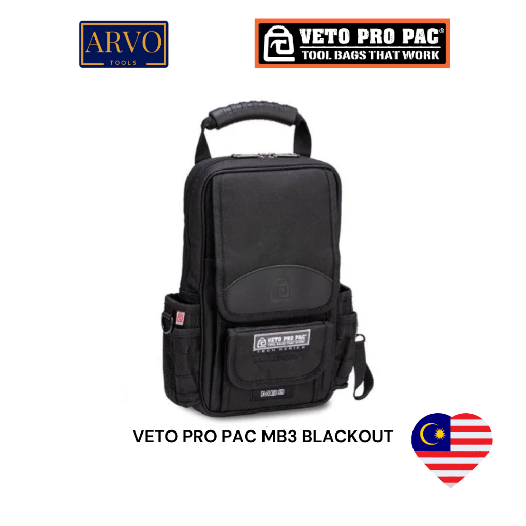 VETO PRO PAC MB3 BLACKOUT - กระเป๋าเครื่องมือทํามือสําหรับทุกคน