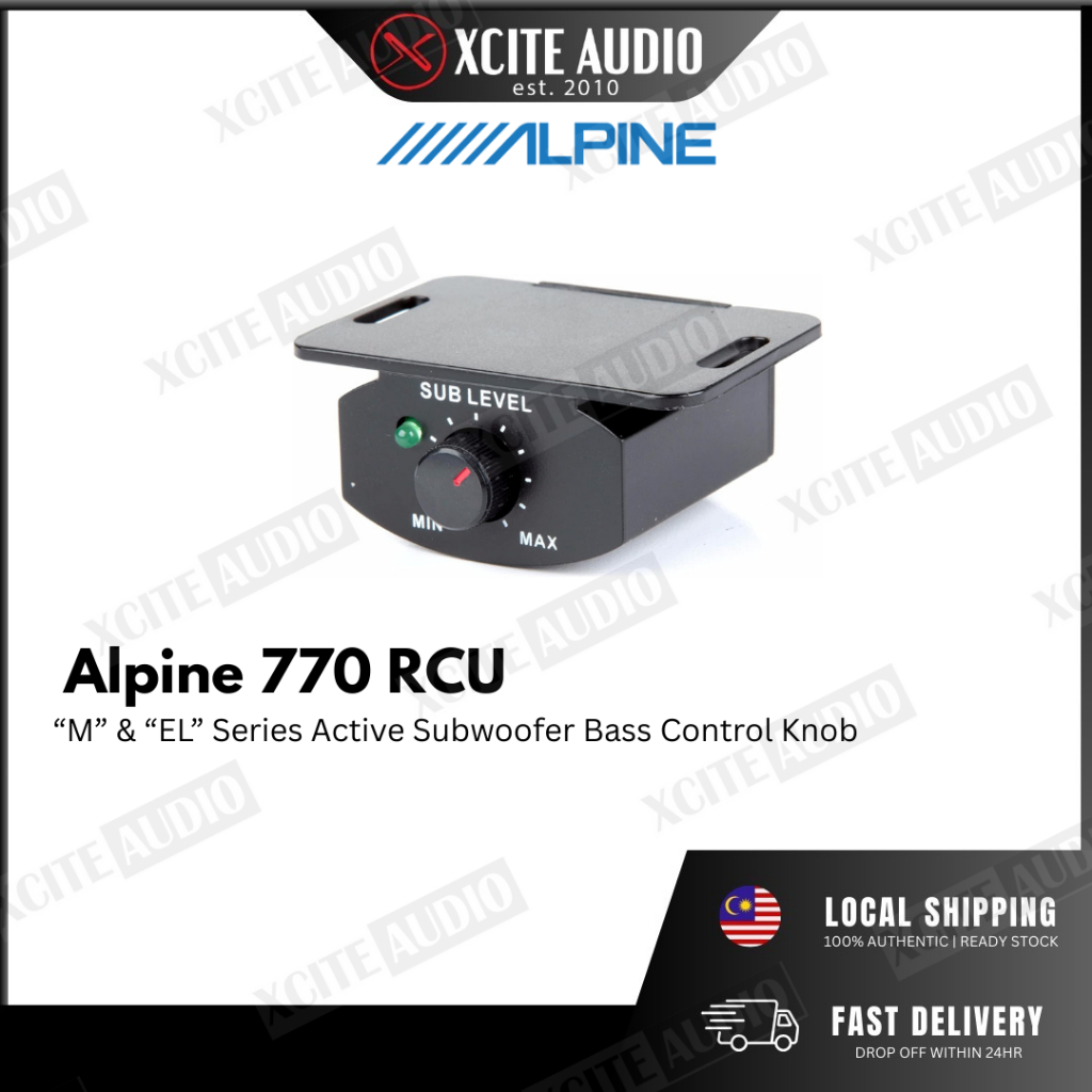 ALPINE 770 RCU - Alpine "M" & "EL" Series Active Subwoofer Bass Control Knob