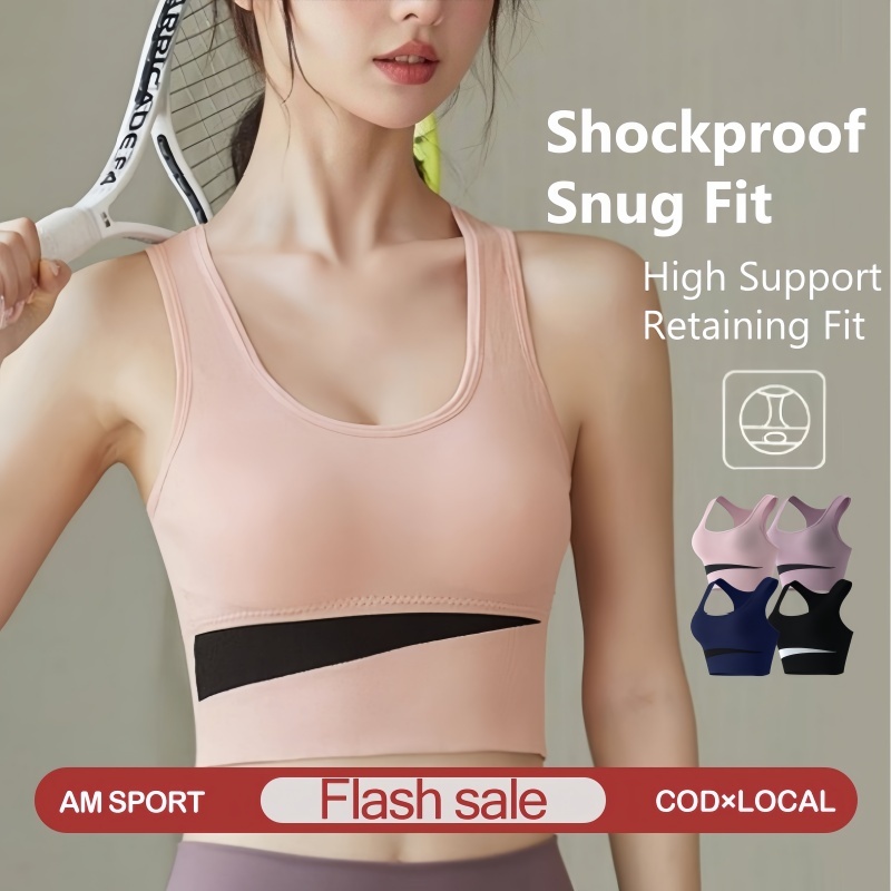ผู้หญิงกีฬา Bra Push Up Bra ชุดชั้นในขนาดบวกกีฬา Bra Baju Dalam Perempuan ชุดชั้นในโยคะด้านหลังที่สว