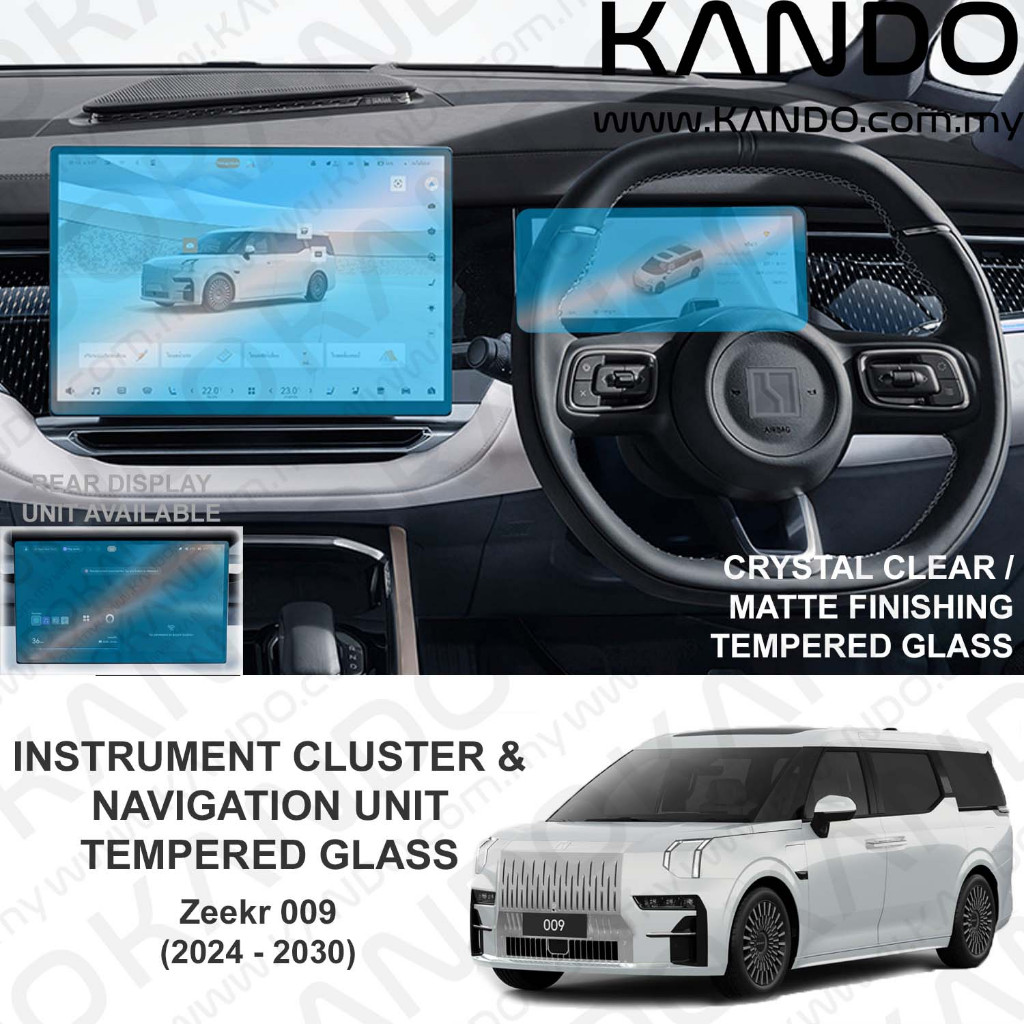 Zeekr 009 กระจกนิรภัยป้องกัน Zeekr 009 ป้องกันหน้าจอ Zeekr 009 หัวหน่วยแก้ว Zeekr 009 GPS แก้วด้านหล