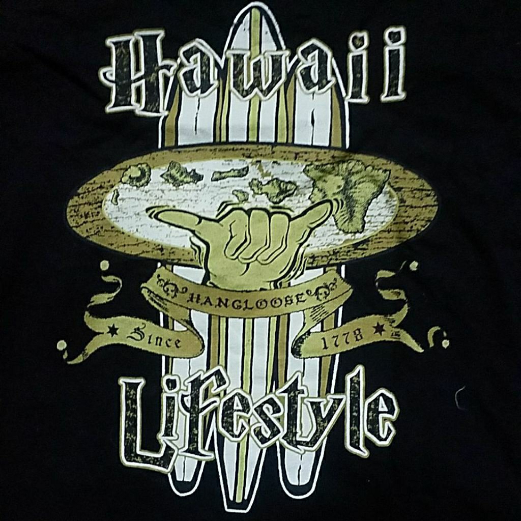 HAWAII HANG LOOSE T SHIRT SIZE 21.5X27.5 INCH