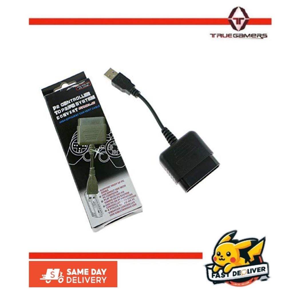 สายแปลงคอนโทรลเลอร์ PS2 ถึง PS3/PC สายไฟอะแดปเตอร์ USB สําหรับ PS3 PC