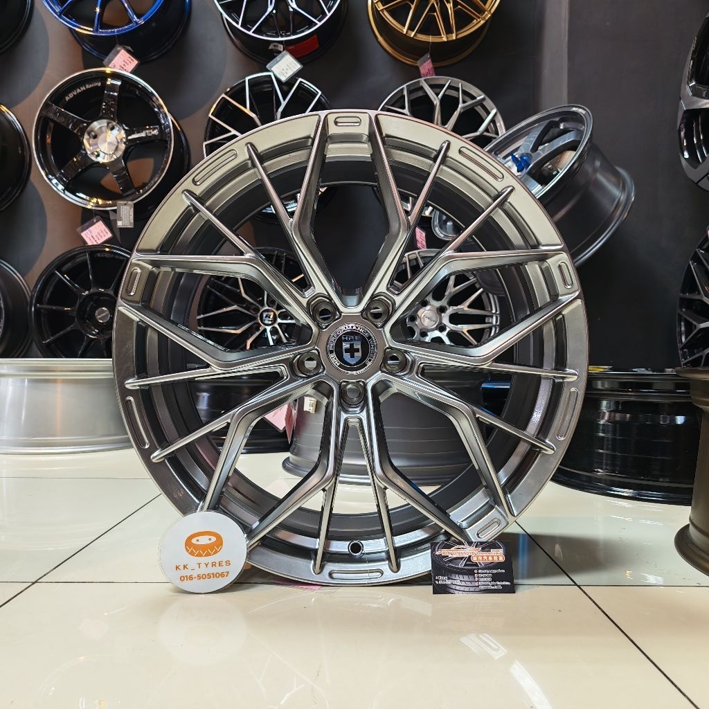 [1PC] ขอบสปอร์ตใหม่ 19 นิ้ว HRE 19X8.5JJ ET35 5H108 HYPER BLACK