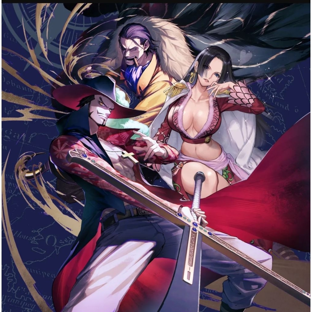 (SR) (SEC) One Piece OPTCG OP14 The Azure Seas Seven