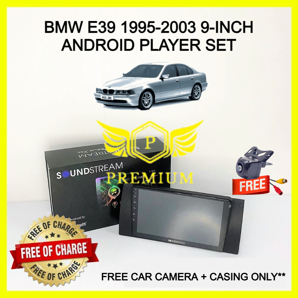 SOUNDSTREAM BMW E39 1995-2003 9 INCH ANDROID PLAYER (ฟรีกล้องติดรถยนต์ + CASING)