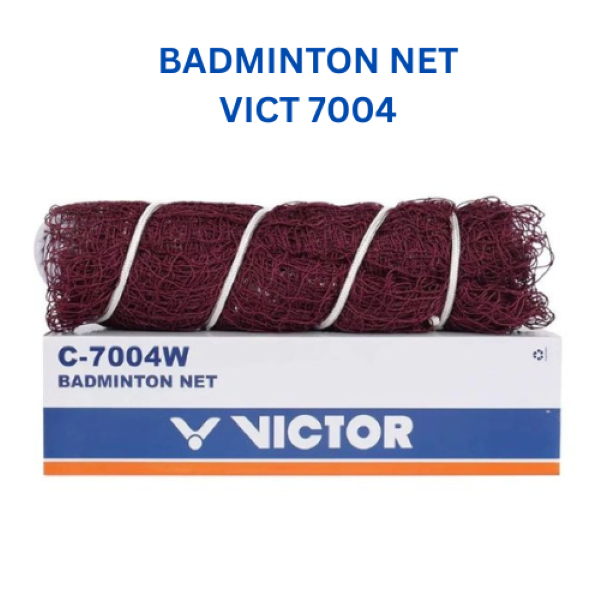 VICT ตาข่ายแบดมินตัน C-7004W ตาข่ายแบดมินตันไนลอน 610 ซม.x 76 ซม. คุณภาพระดับพรีเมียมนําเข้าทนทาน