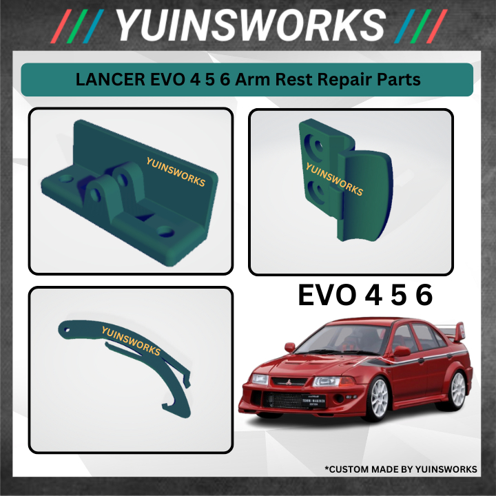 MITSUBISHI LANCER EVO 4 5 6 Arm Rest Repair Parts โดย YUINSWORKS 3D 124