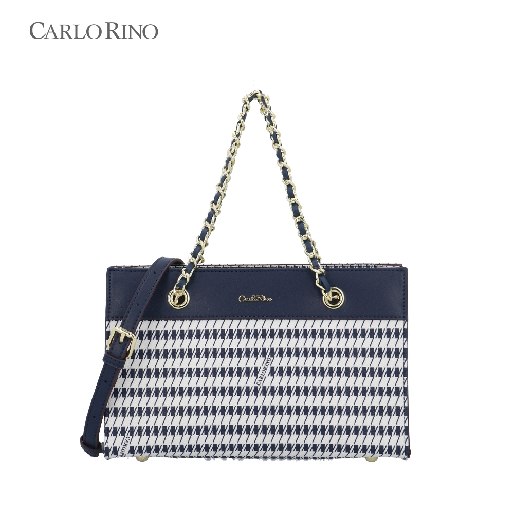 Carlo Rino CR Marina Top Handle Bag II - สีน้ําเงินเข้ม