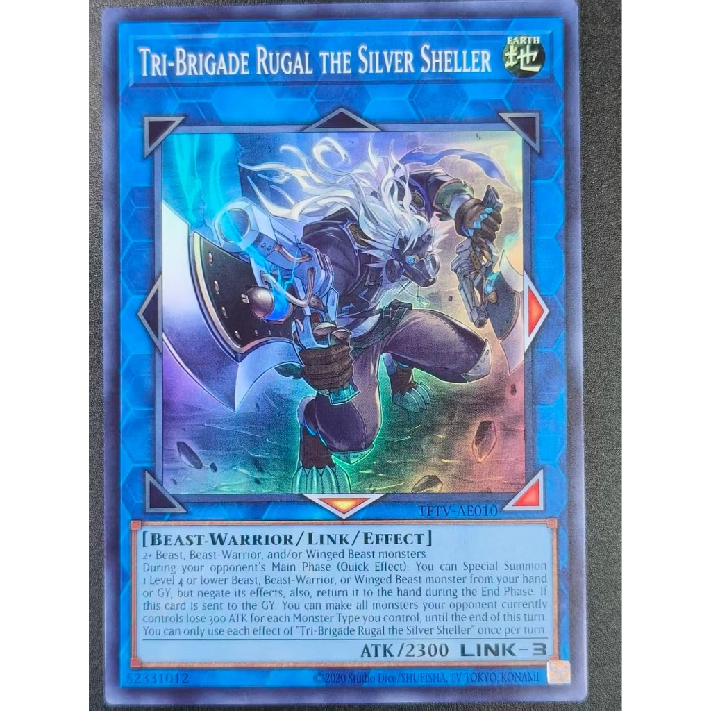 YUGIOH Tri-Brigade Rugal the Silver Sheller [TFTV-AE010-SR] OCG SINGLE CARD